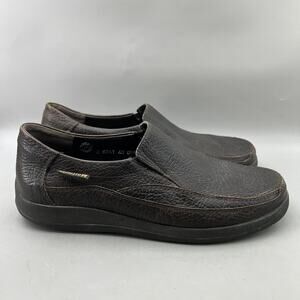 Mephisto Ewald Slip On Casual Loafers Men Size 10.5 Brown Leather Comfort Shoes
